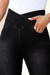 High Waist Jeans with Pockets 