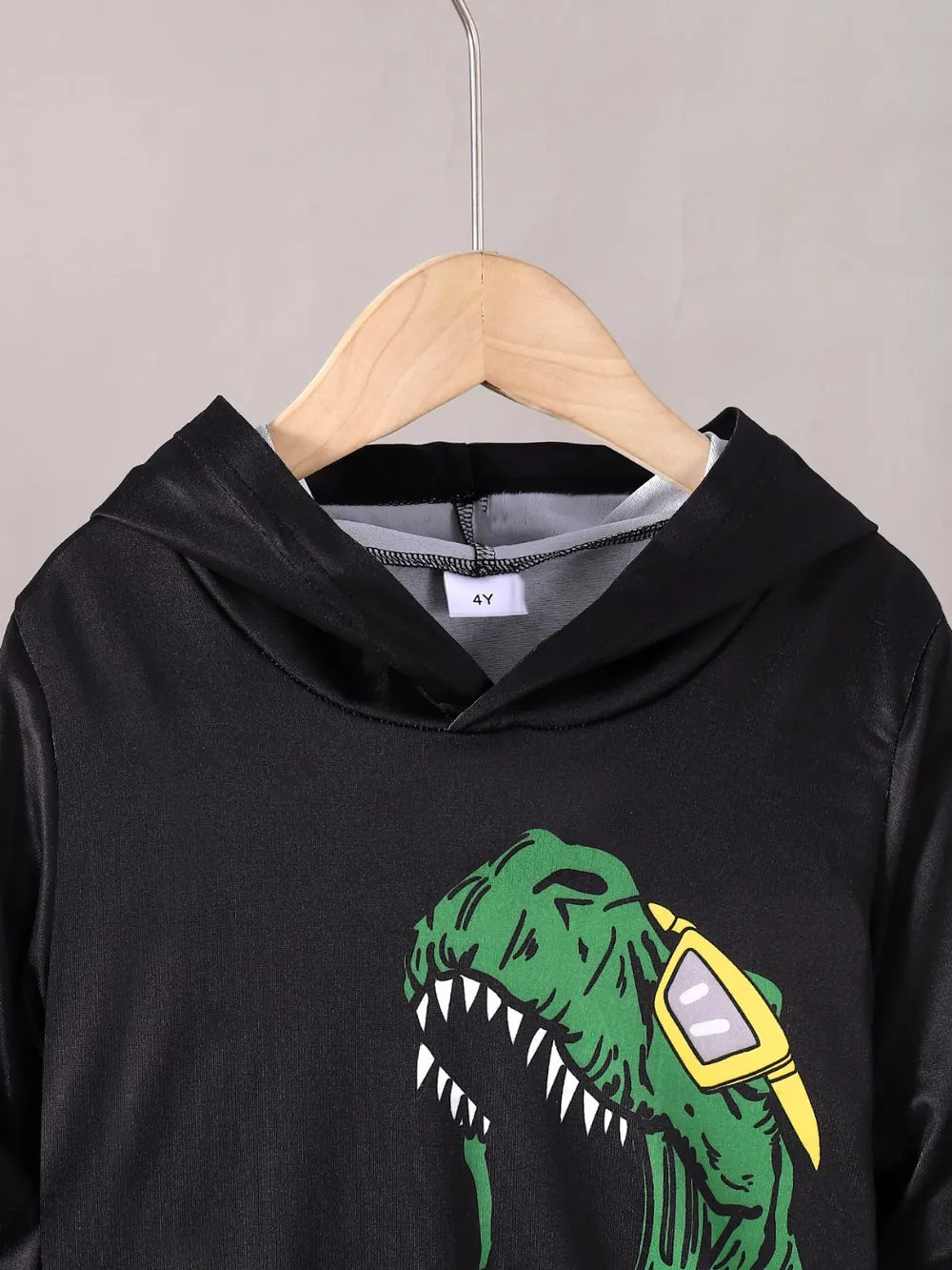 Children's Dinosaur Graphic Hoodie and Pants Set 