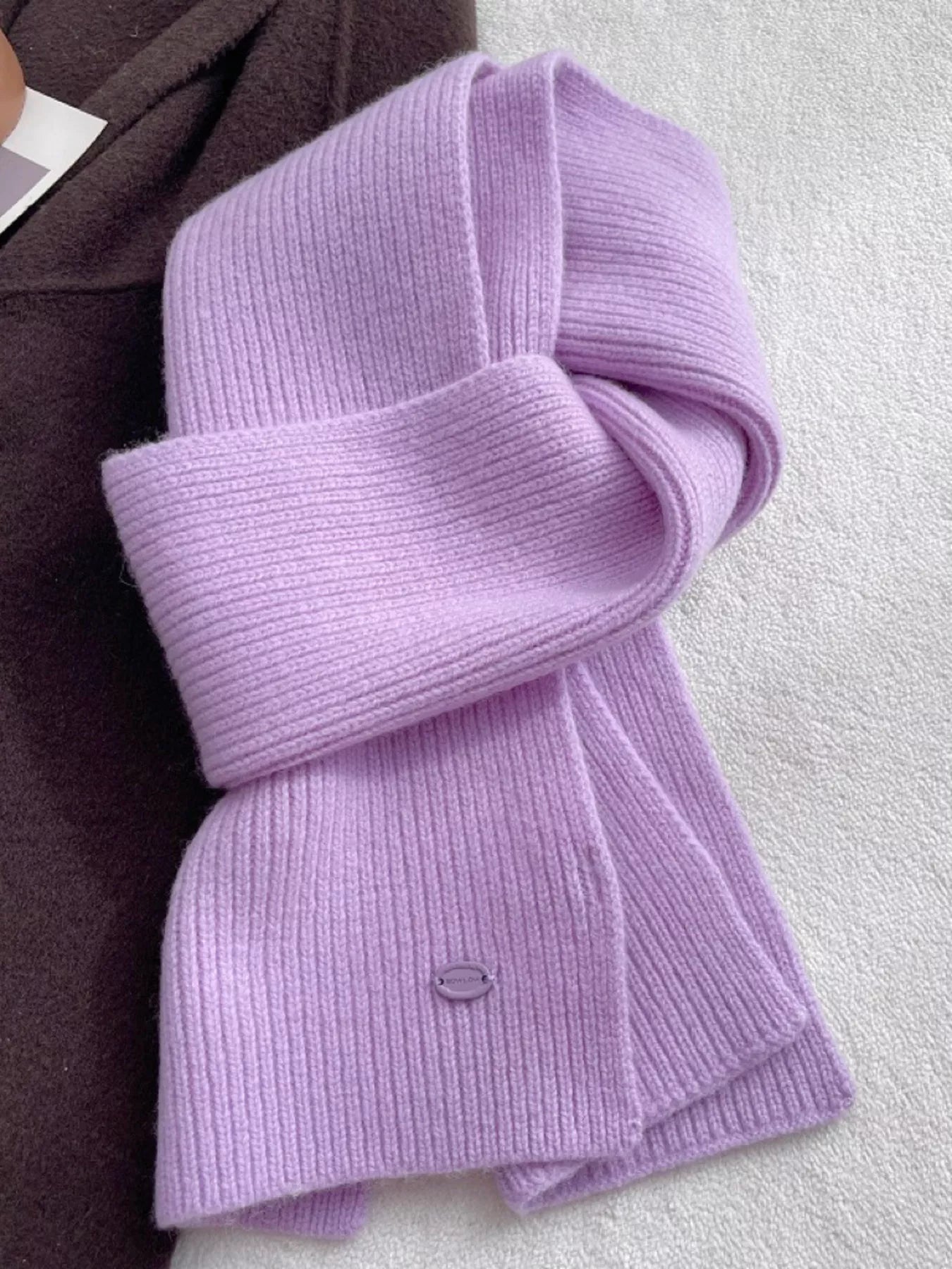 Pure Wool Soft Knit Scarf 