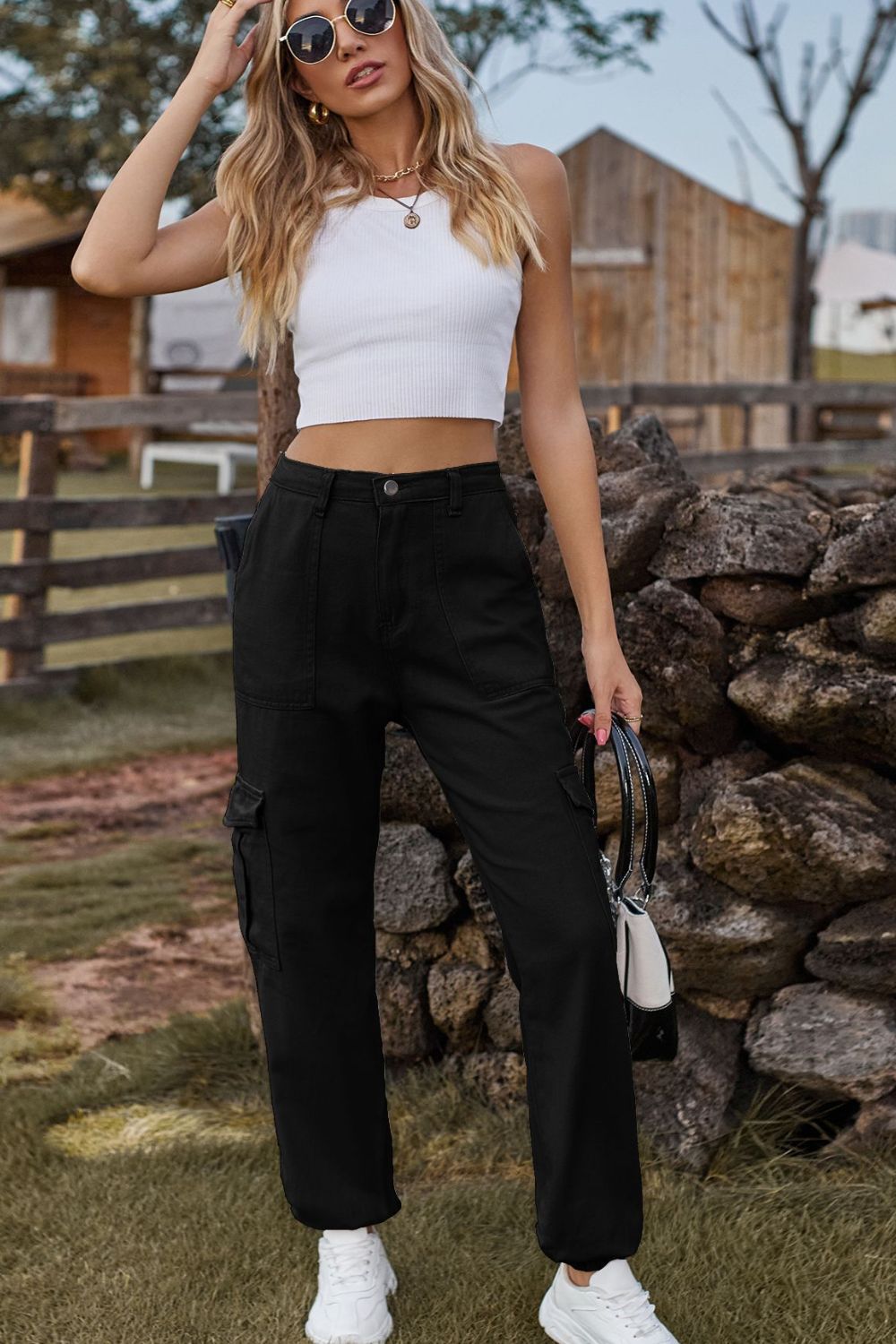 Long Jeans with Pocket 