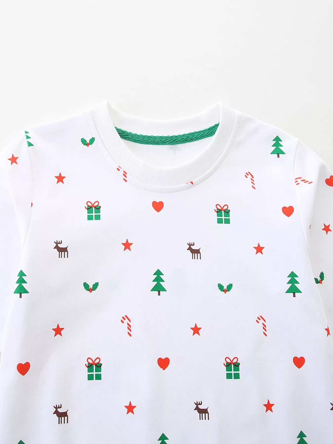 Children's Christmas Print Crew Neck Sweatshirt 