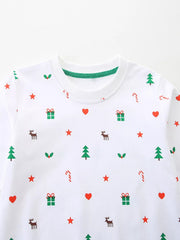 Children's Christmas Print Crew Neck Sweatshirt 