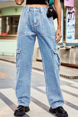 Loose Fit Long Pants with Pockets 