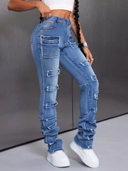 Men's Distressed Slim Fit Jeans 