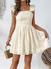 Cutout Cap Sleeve Mini Cami Dress 
