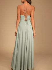Slit Cowl Neck Maxi Dress 