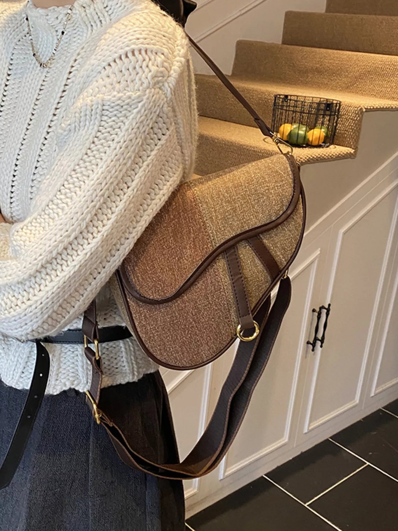 Adjustable Strap Crossbody Bag 