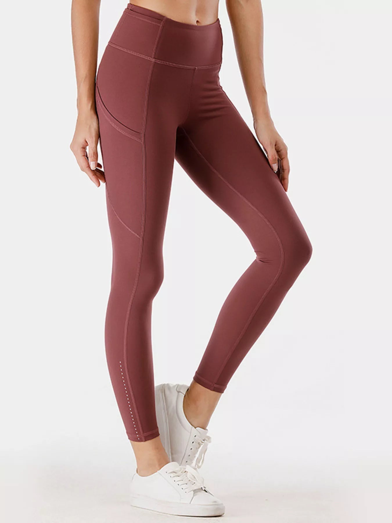Full Size High-Waisted Active Leggings with Pockets Plus Size 