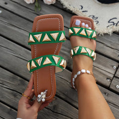 Open Toe Flats Sandals 