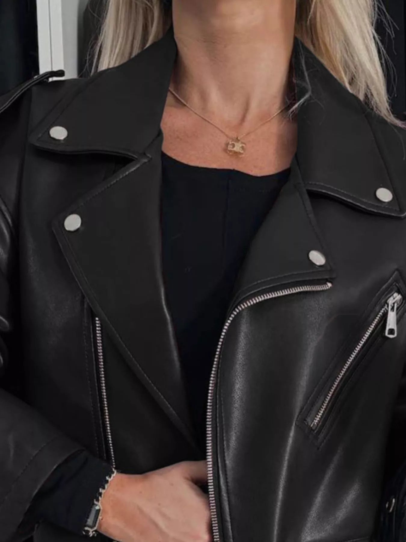 Full Size Zip Up Long Sleeve Jacket Plus Size 