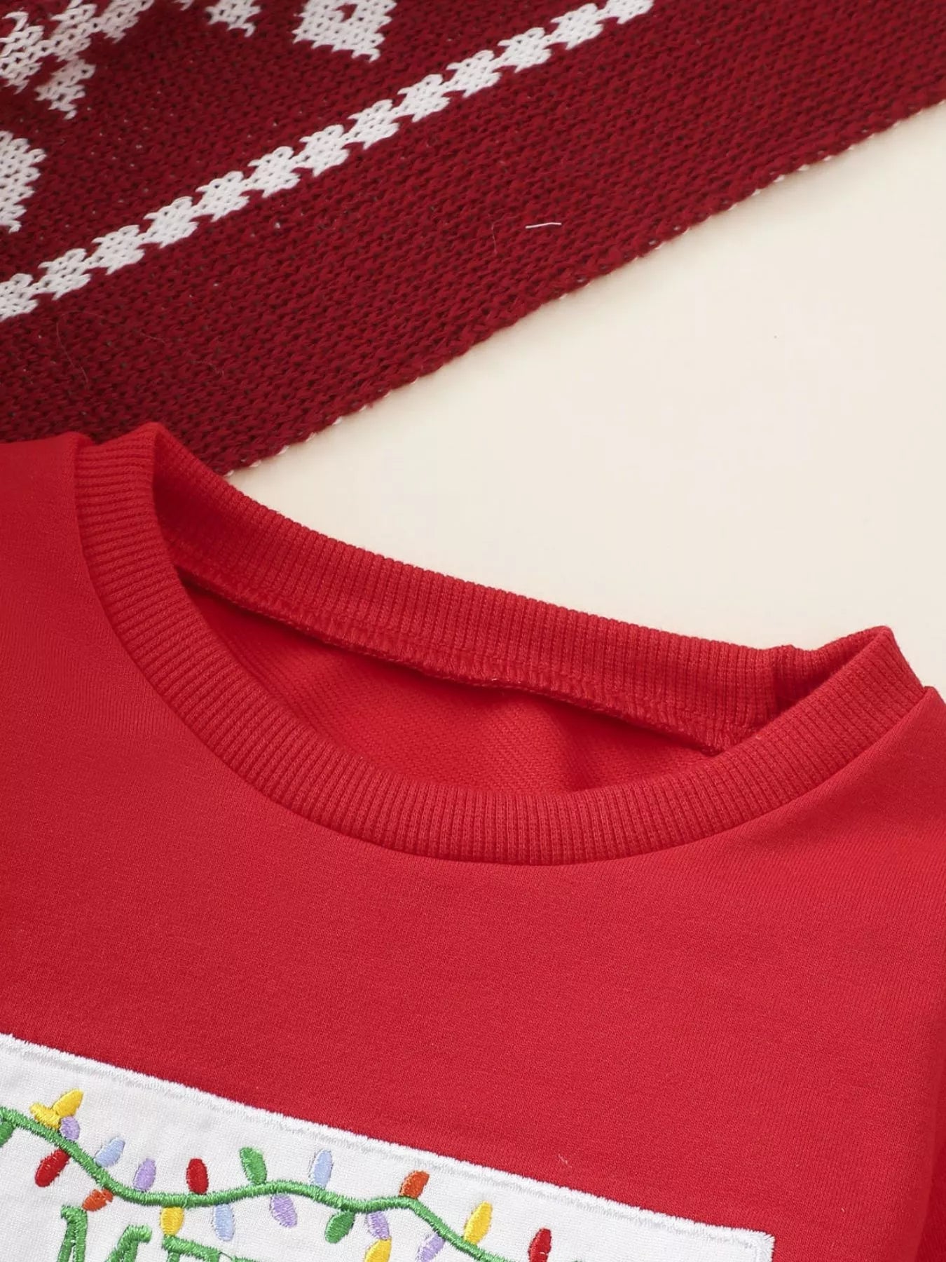 Children's Christmas Tree Sweatshirt & Pants Set 