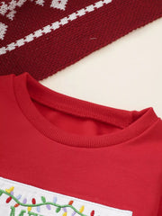 Children's Christmas Tree Sweatshirt & Pants Set 