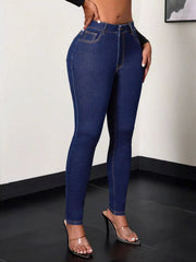 Classic High-Waisted Skinny Jeans 