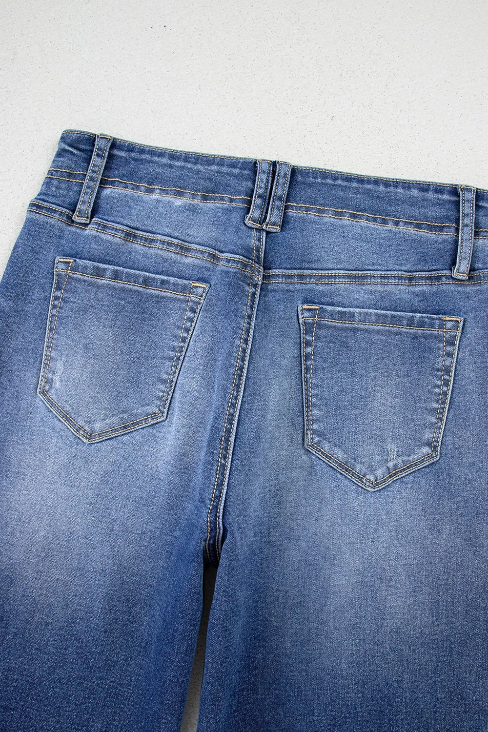 High-Waisted Wide-Leg Vintage Wash Jeans 