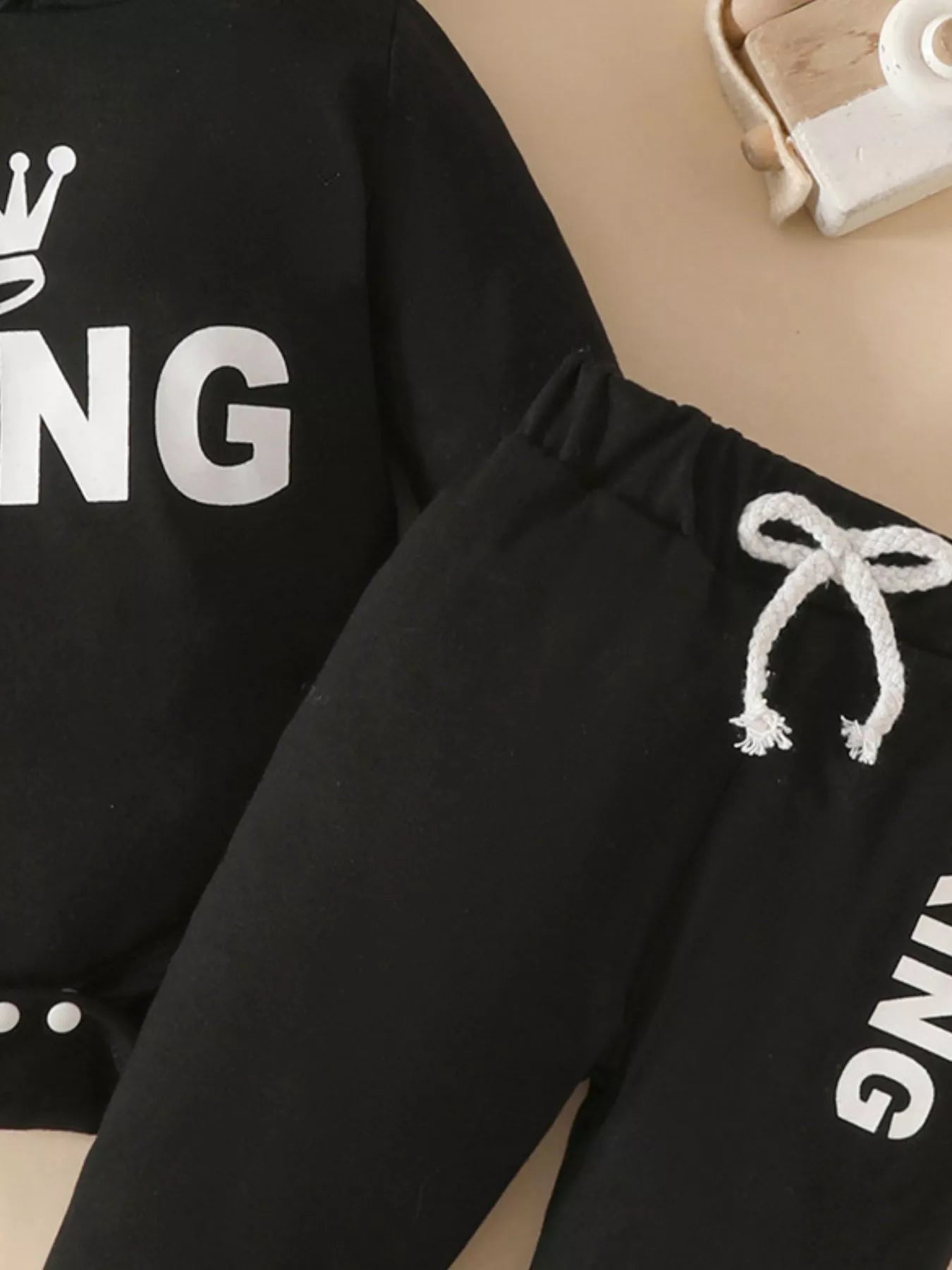 Children's Long Sleeve Bodysuit Hoodie and Pants Set 