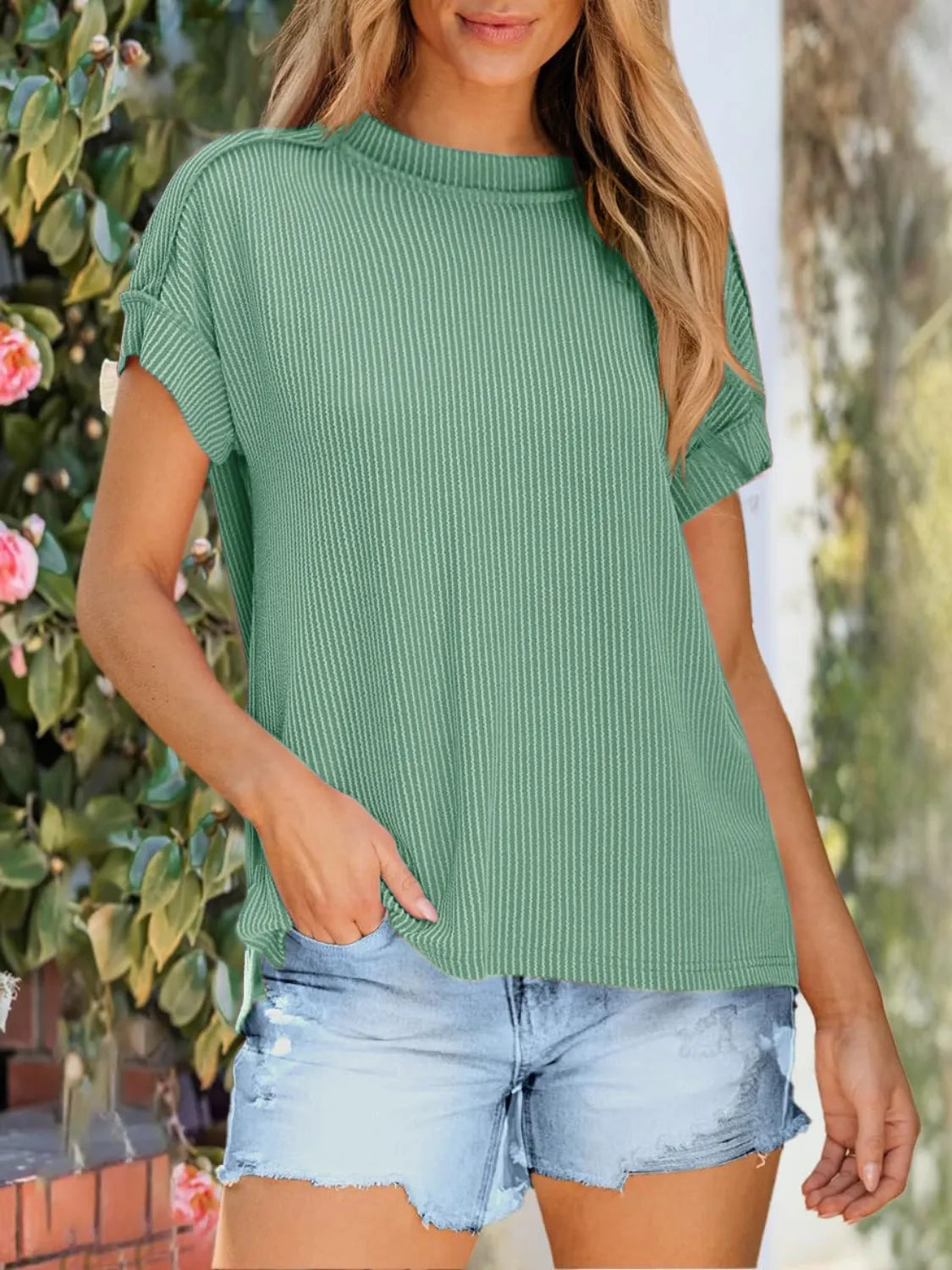 Round Neck Short Sleeve T-Shirt 