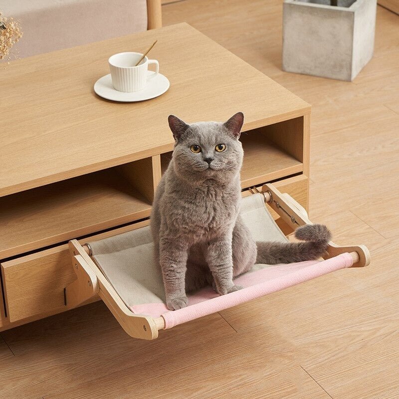 Calmora — Adjustable Cat Hammock Bed with Washable Canvas 