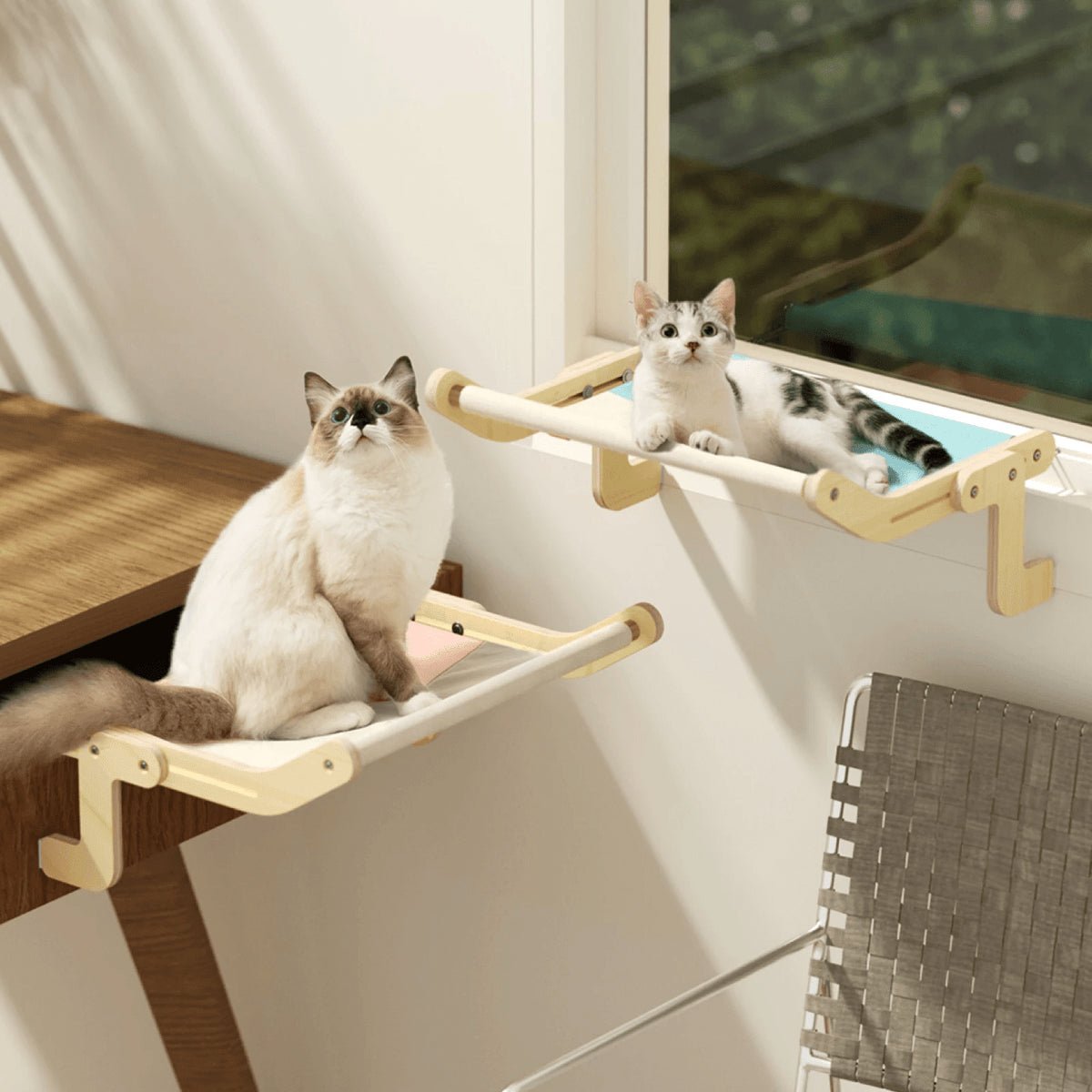 Calmora — Adjustable Cat Hammock Bed with Washable Canvas 