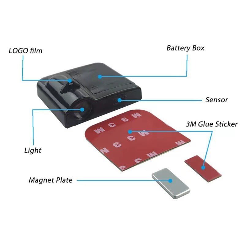 Car Door Logo Projector Light | Wireless LED Welcome Light 