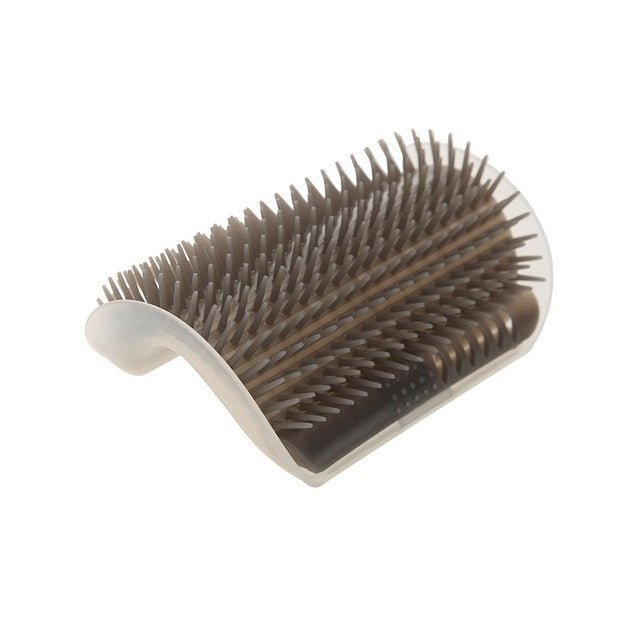 Cat Corner Grooming Massager with Adhesive Mount 