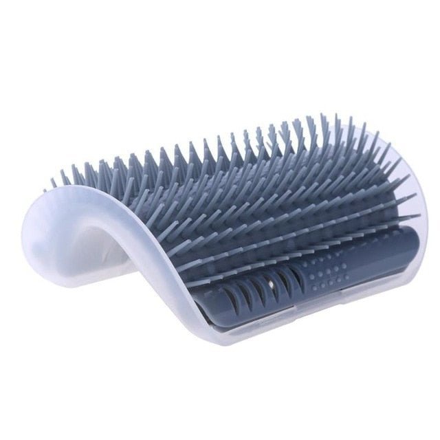 Cat Corner Grooming Massager with Adhesive Mount 