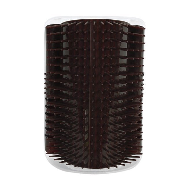 Cat Corner Grooming Massager with Adhesive Mount 
