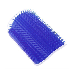Cat Corner Grooming Massager with Adhesive Mount 