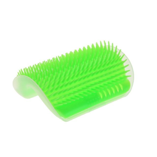 Cat Corner Grooming Massager with Adhesive Mount 