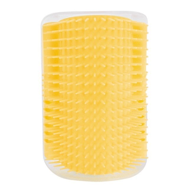 Cat Corner Grooming Massager with Adhesive Mount 
