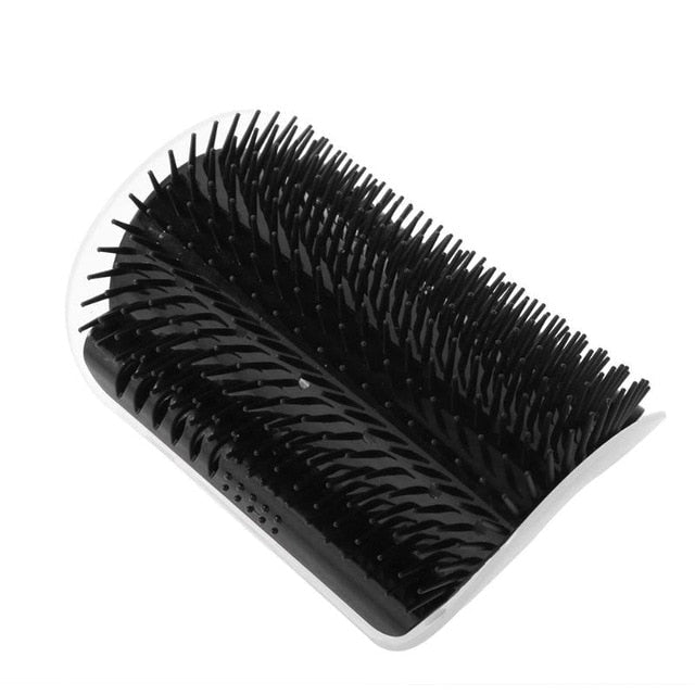 Cat Corner Grooming Massager with Adhesive Mount 