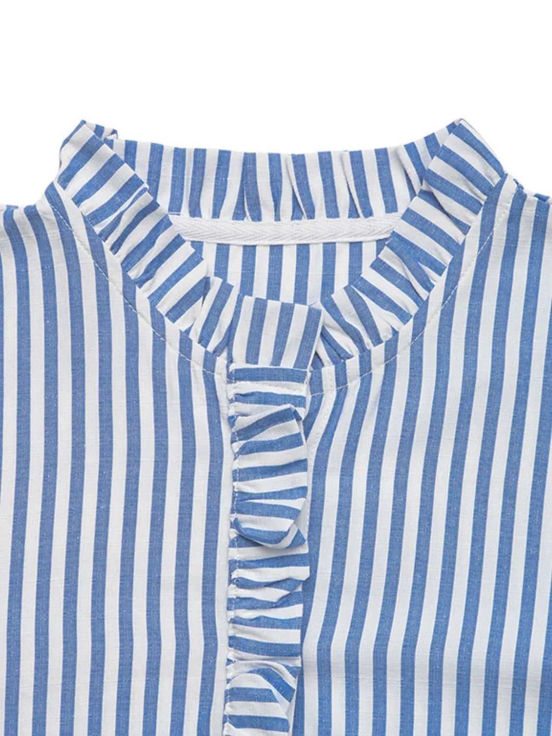 Striped Half Sleeve Mini Shirt Dress 