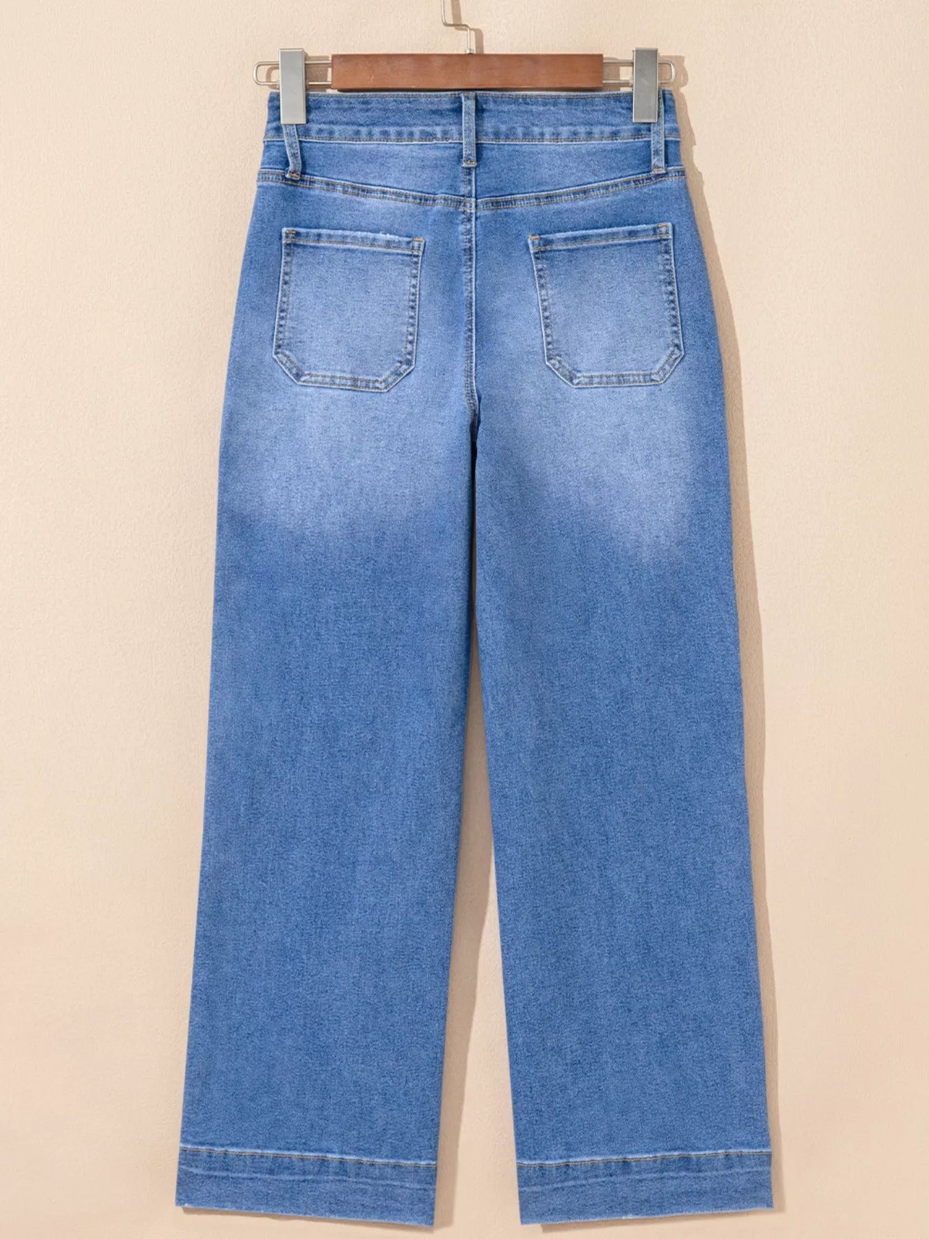 High-Waisted Wide Leg Flare Jeans 