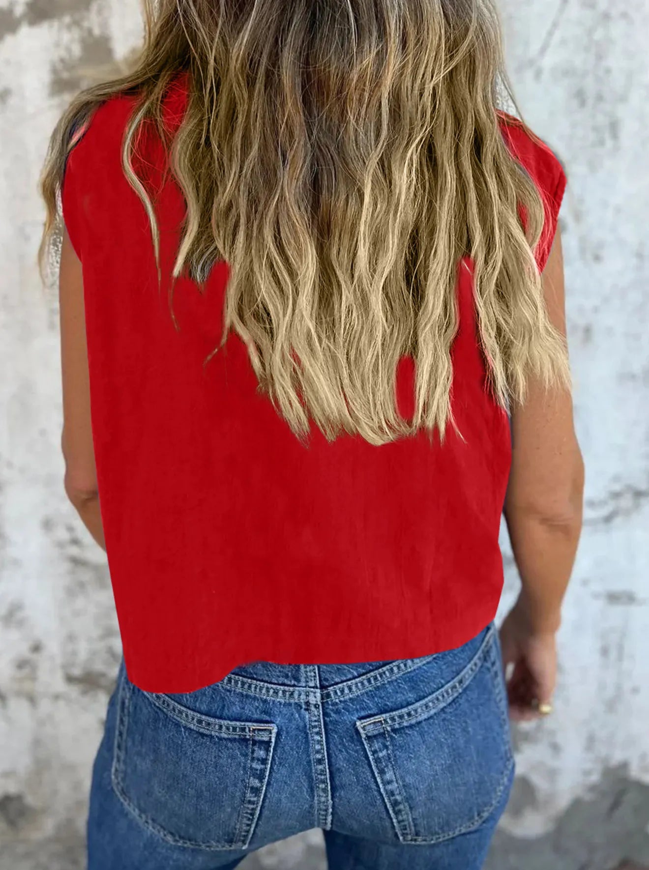 Full Size Button Down Cap Sleeve Linen Shirt Plus Size 