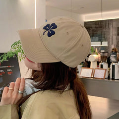 Clover Embroidered Baseball Cap 