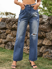 Distressed Jeans with Pockets 