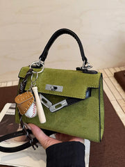Crossbody Bag with Baseball Charm 