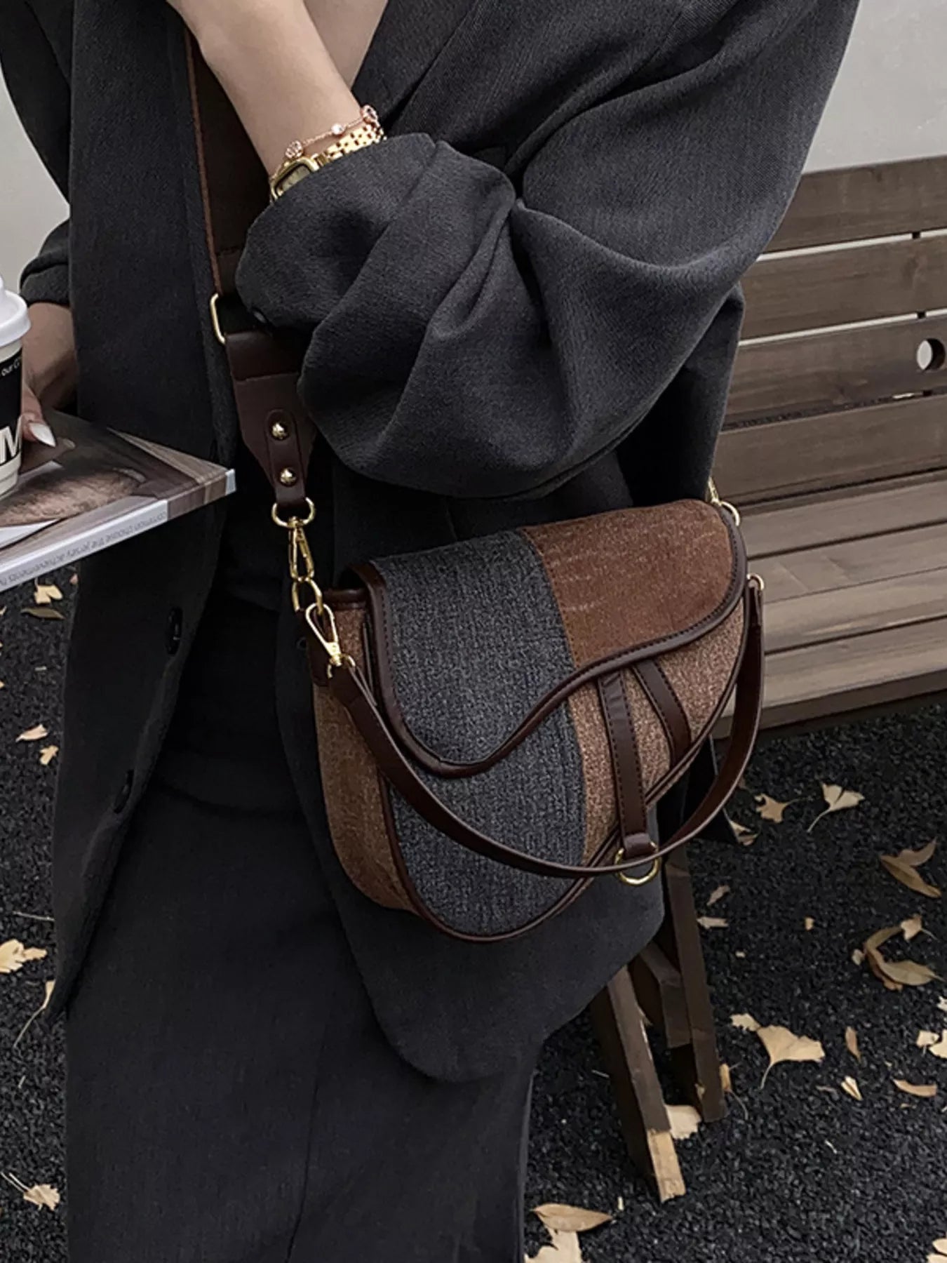 Adjustable Strap Crossbody Bag 