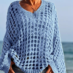 Celeste Airy Crochet Knit Top | Relaxed Fit Warm-Weather Layer 
