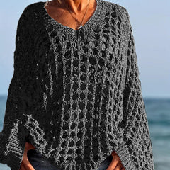 Celeste Airy Crochet Knit Top | Relaxed Fit Warm-Weather Layer 