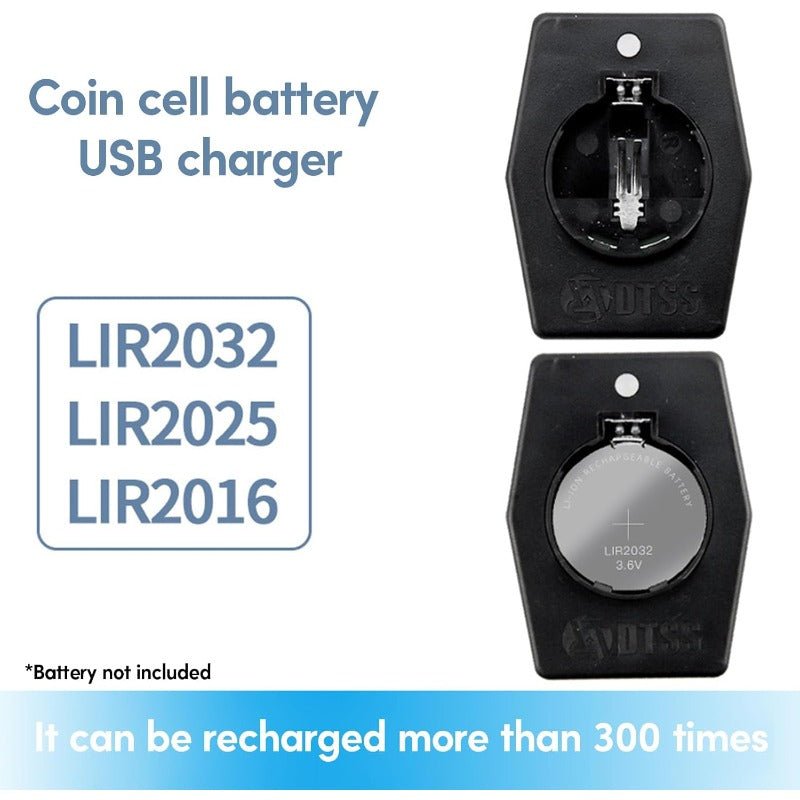 CellSpark Type-C Charger for Rechargeable Coin Batteries | Compact Power Dock 