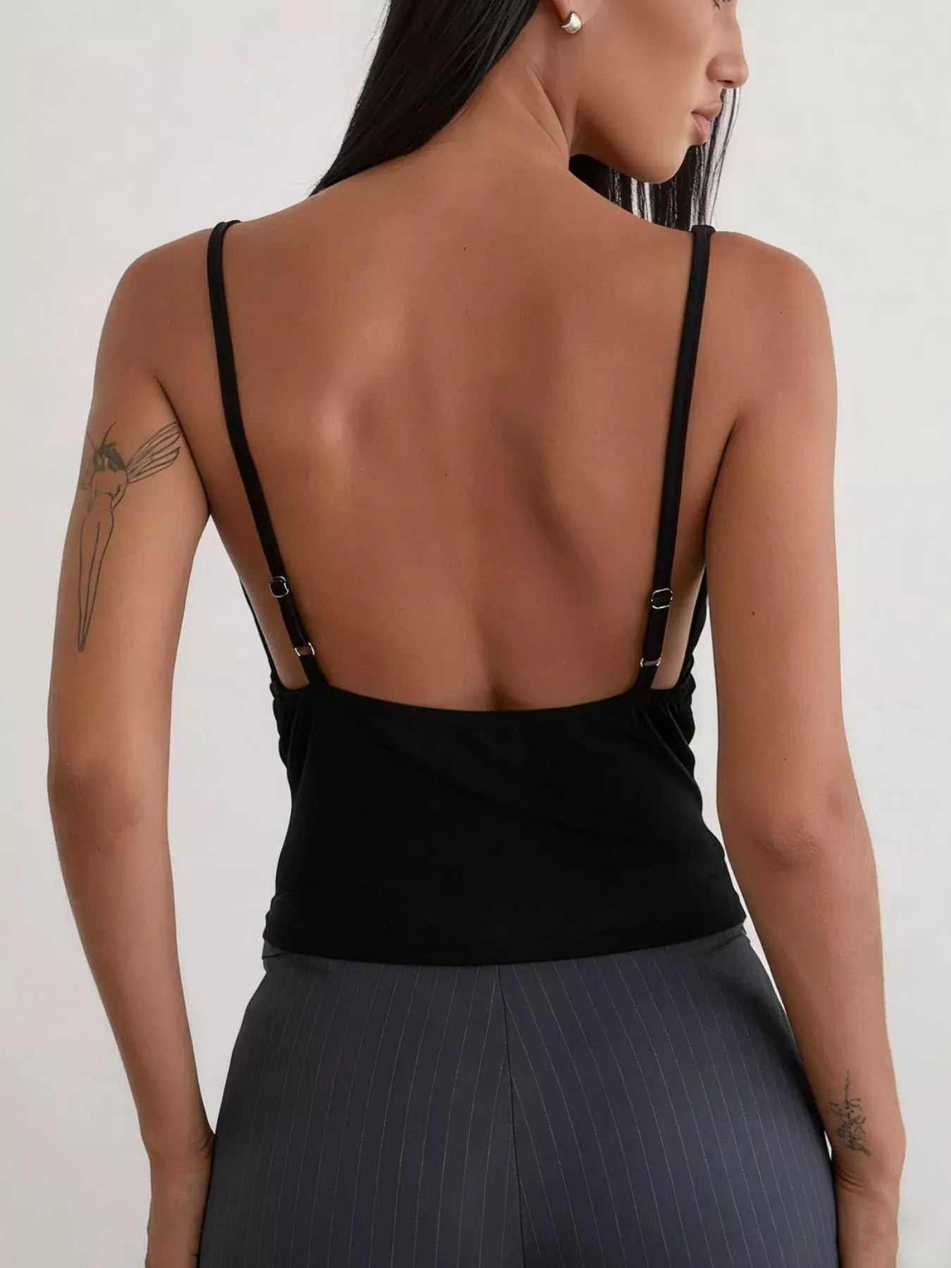 Sequin Detail Ruched Tank 