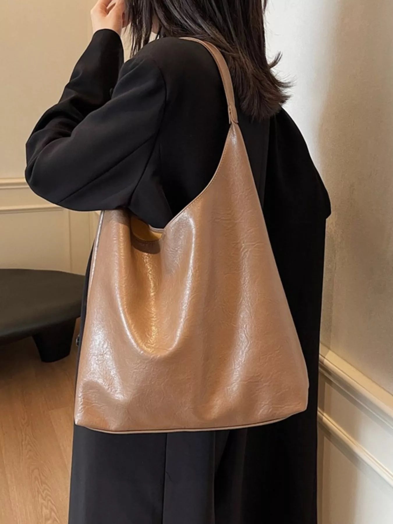 PU Leather Tote Bag 