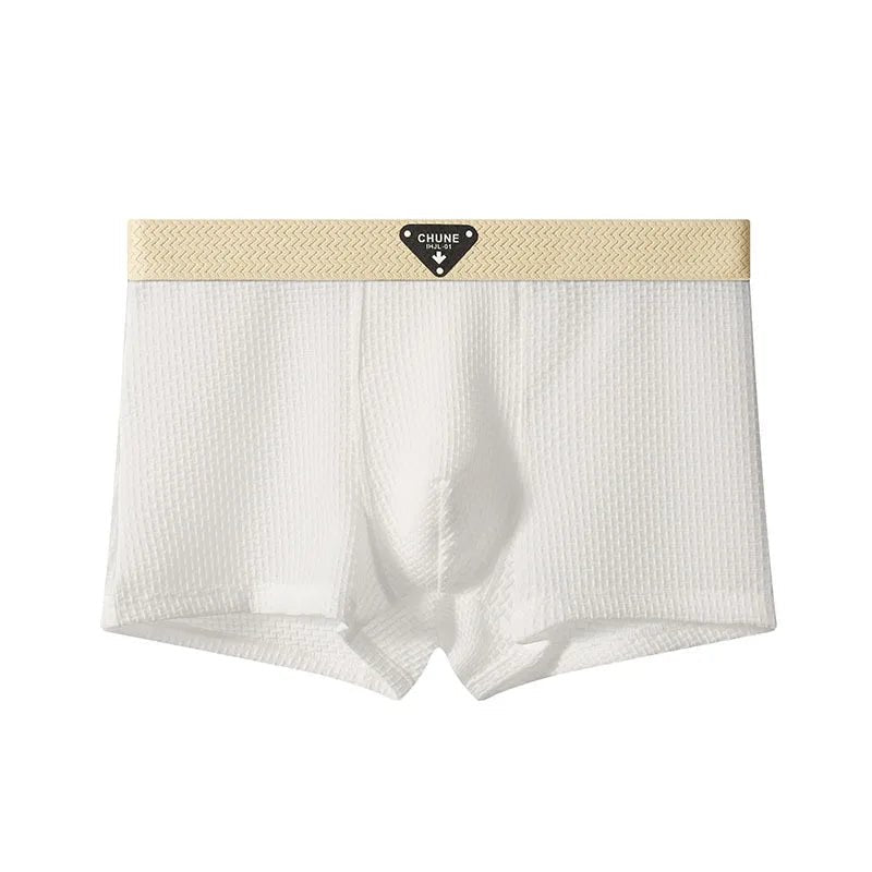 Cleo Men's Trunk Underwear | Cooling Gel Silk, Breathable Honeycomb Texture 