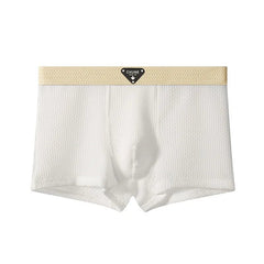 Cleo Men's Trunk Underwear | Cooling Gel Silk, Breathable Honeycomb Texture 