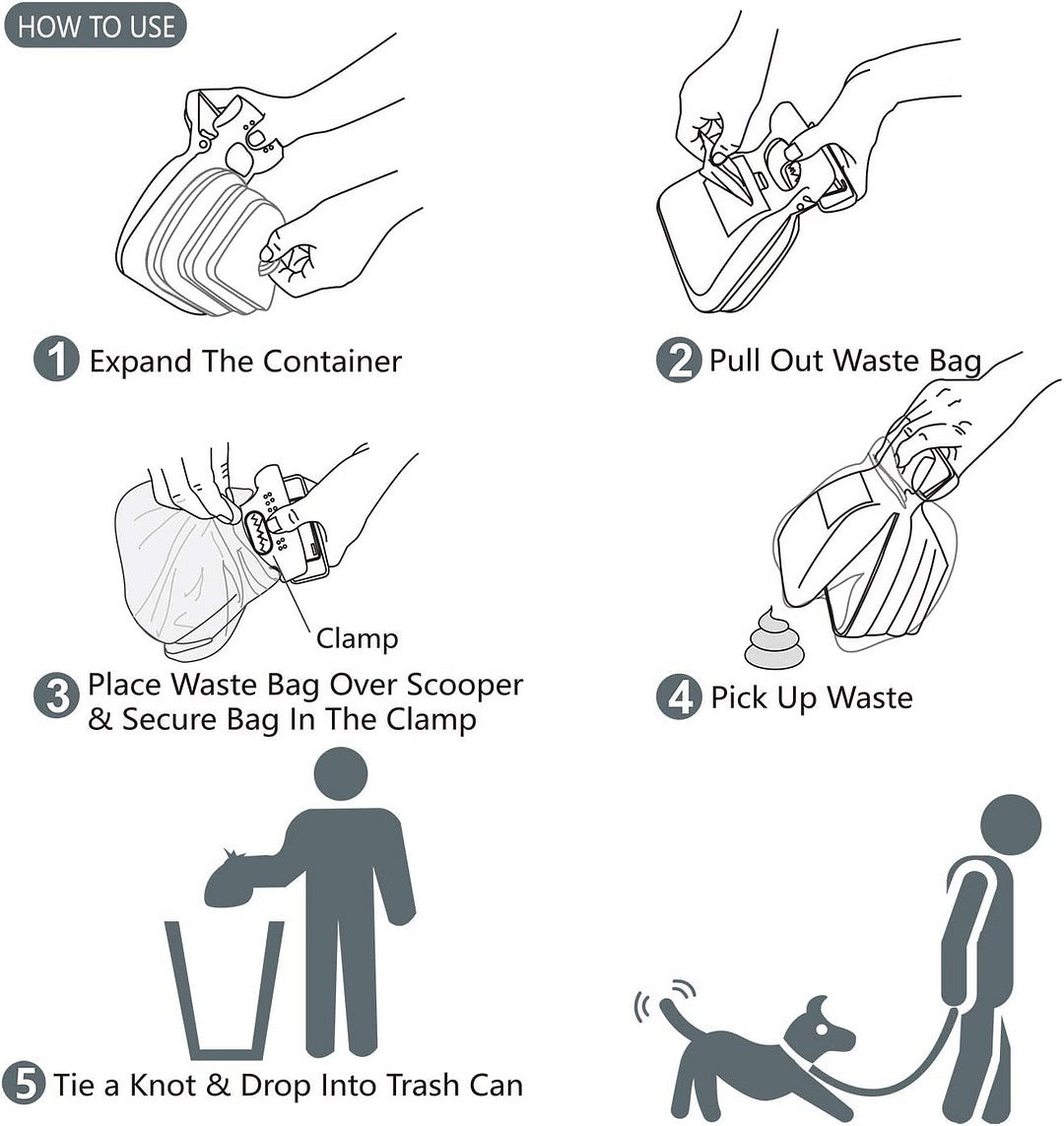 CleanGrip Dog Pooper Scooper 