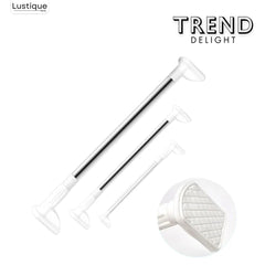 ClickFix™ – Universal Telescopic Curtain Rod Without Drilling for Bathroom and Kitchen [50% Off] 