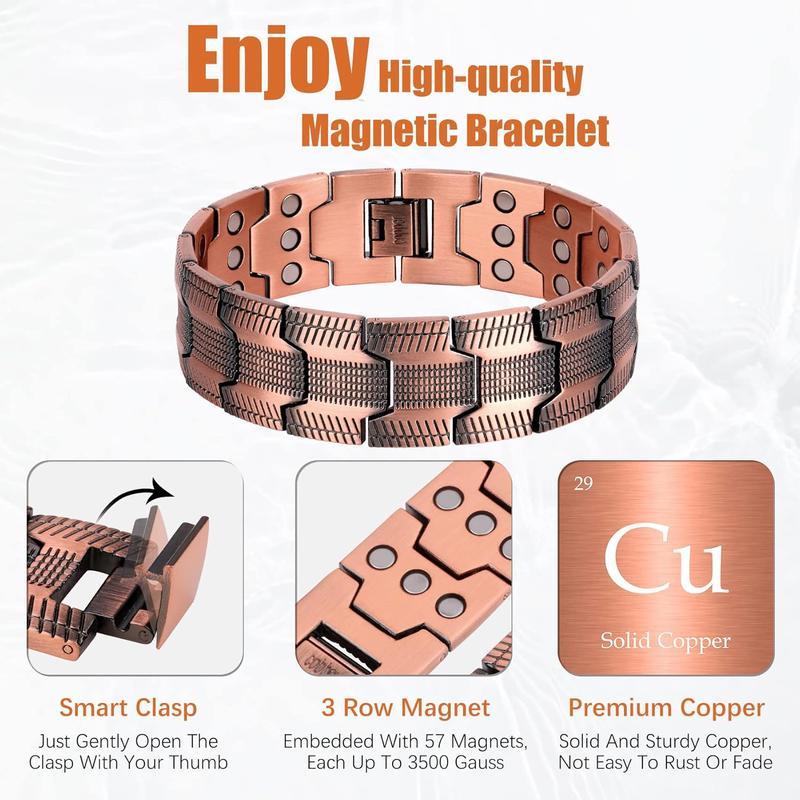 Cobra Magnetic Bracelet | 99.99% Pure Copper, Magnetic Therapy for Wellness 