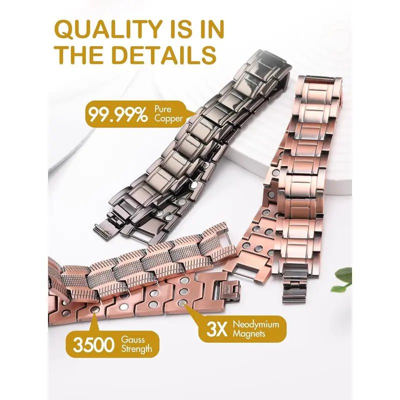 Cobra Magnetic Bracelet | 99.99% Pure Copper, Magnetic Therapy for Wellness 