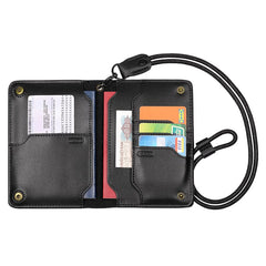 CompassSlim Leather Travel Wallet | Passport Holder for Cards, Tickets & ID 