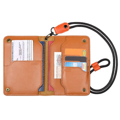 CompassSlim Leather Travel Wallet | Passport Holder for Cards, Tickets & ID 